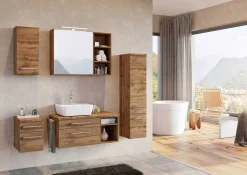 Waschbeckenschrank Dasa 120cm mit 4 Schubladen - wotan eiche