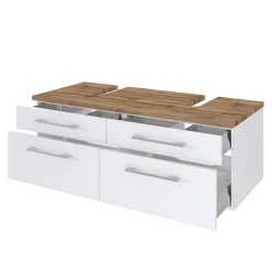Waschbeckenschrank Dasa 120cm mit 4 Schubladen - weiß