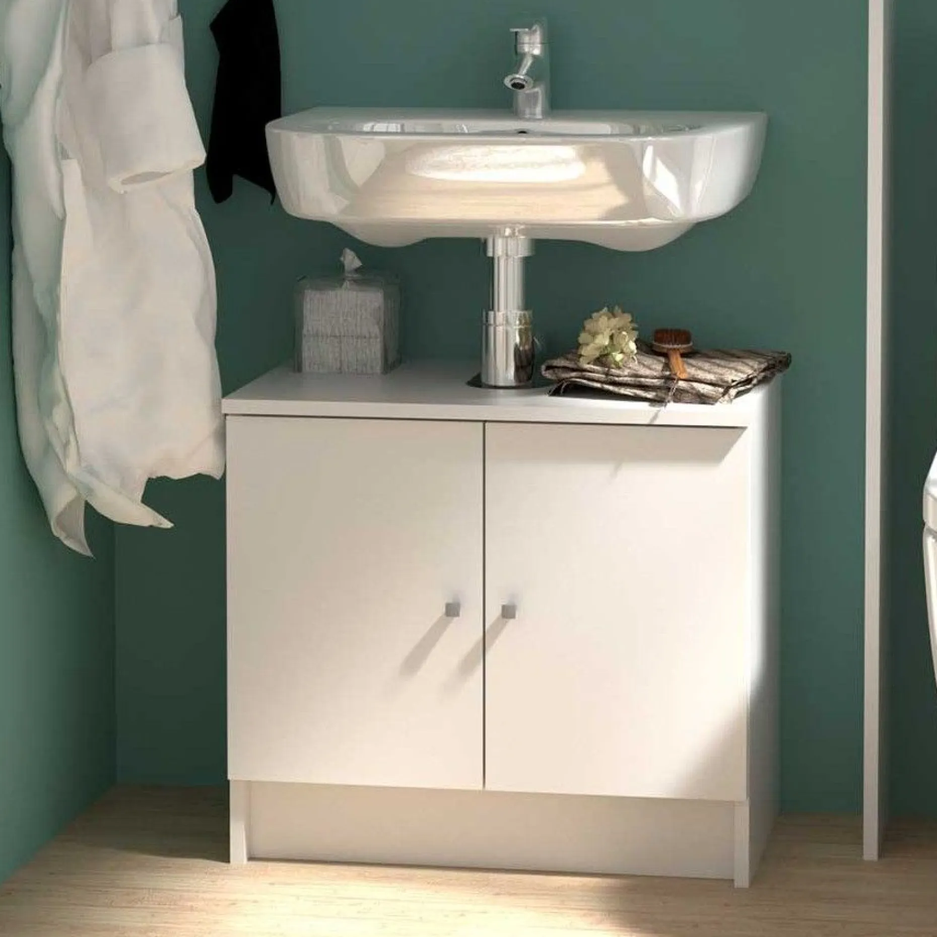 Waschbeckenschrank Fares 59cm - weiß