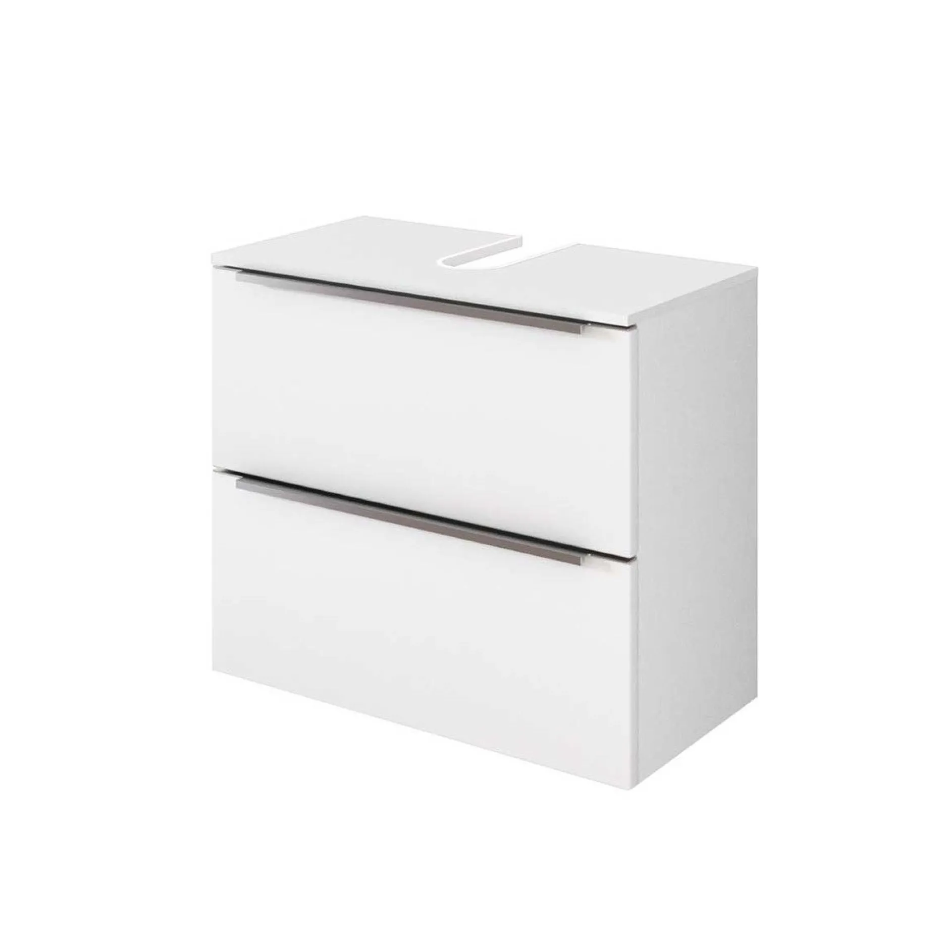 Waschbeckenschrank Hansen 60cm 2 Schubladen - weiß