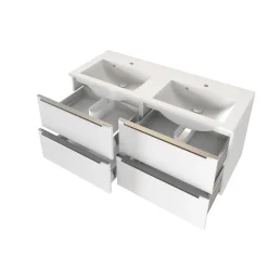 Waschbeckenschrank Hansen 120cm 4 Schubladen - weiß