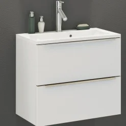 Waschbeckenschrank Hansen L60xT48cm 2 Schubladen - weiß