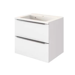 Waschbeckenschrank Hansen L60xD39cm 2 Schubladen - weiß