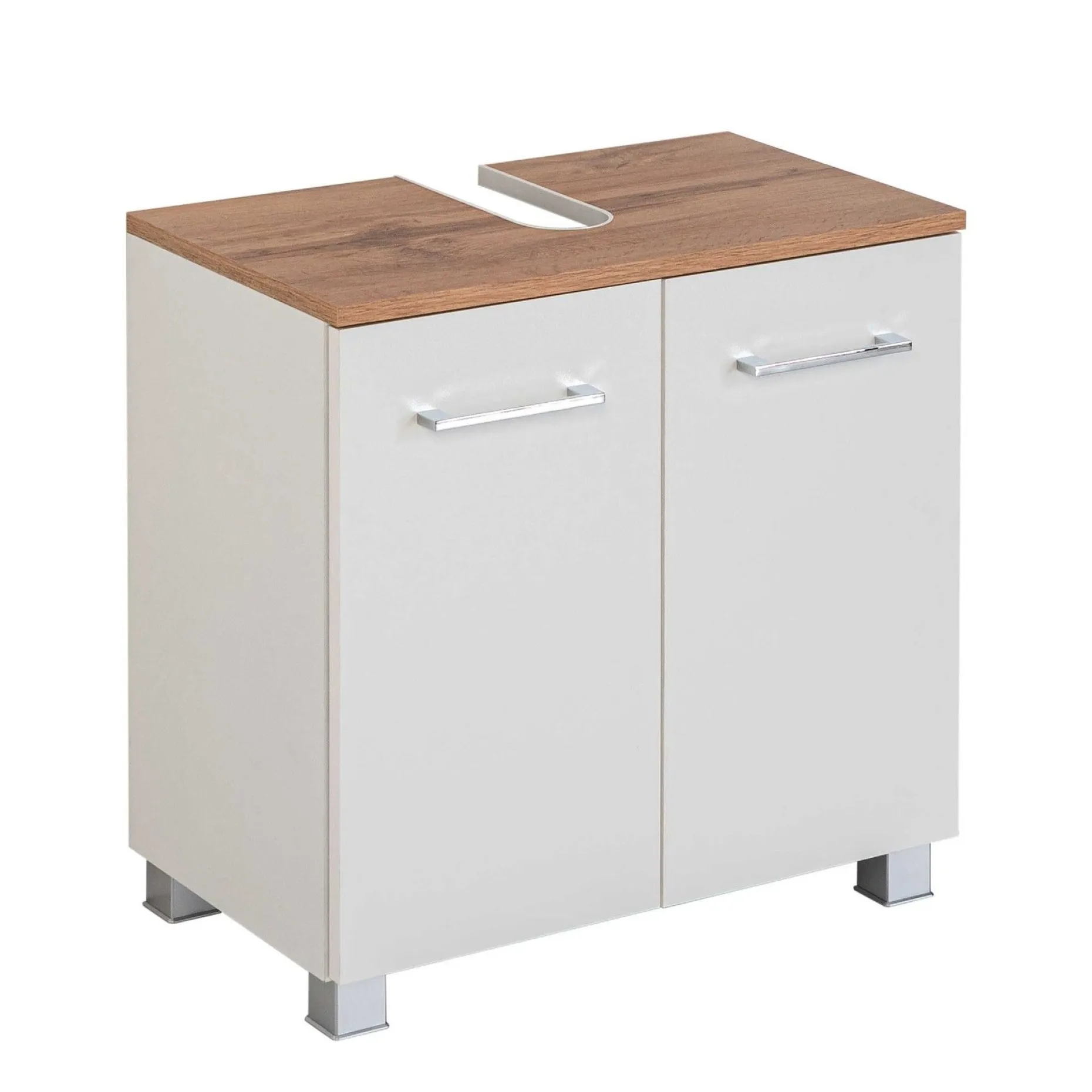 Waschbeckenschrank Pares 60cm 2 Schubladen - weiß