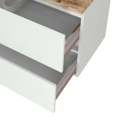 Waschbeckenschrank Pisca 100cm 2 Schubladen - weiß