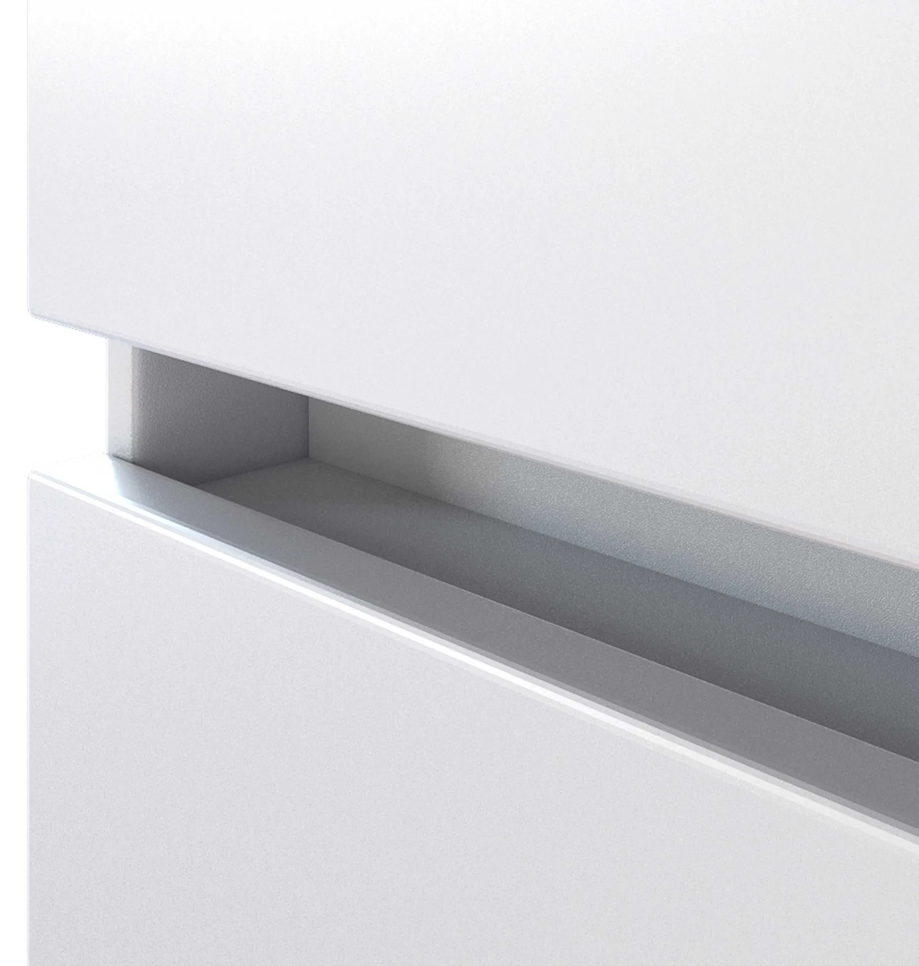 Waschbeckenschrank Pisca 100cm 2 Schubladen - weiß