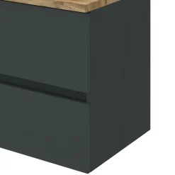 Waschbeckenschrank Pisca 100cm 2 Schubladen - graphit