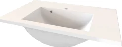 Waschbeckenschrank Pollet 60cm 2 Schubladen - weiß