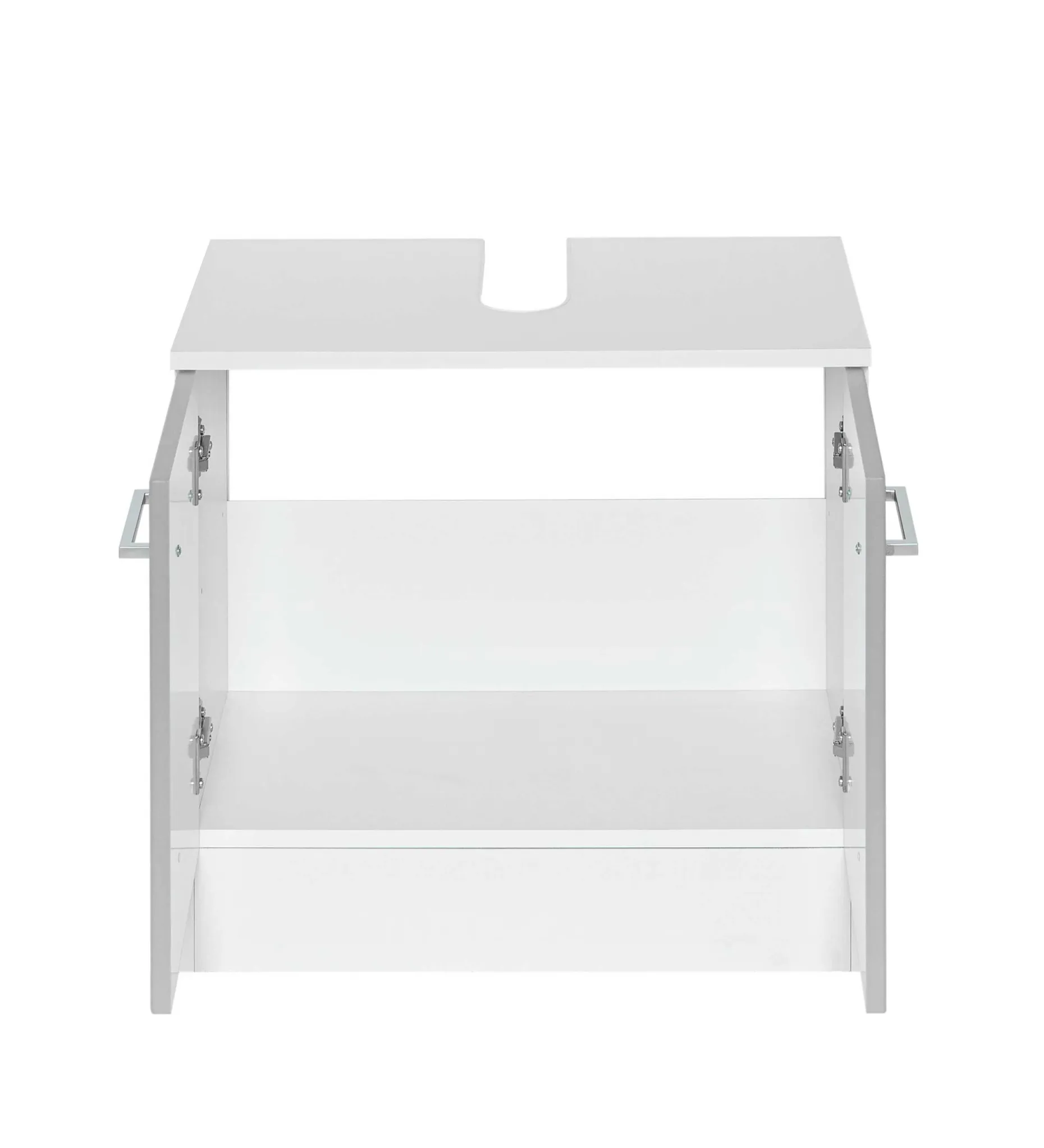 Waschbeckenschrank Ricca 60cm 2 Türen - weiß/hellgrau