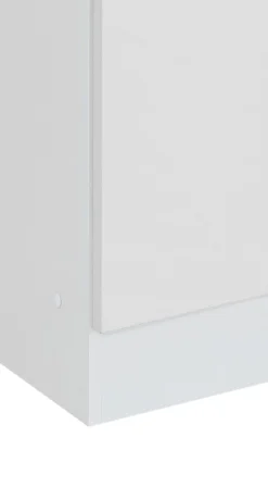 Waschbeckenschrank Ricca 60cm 1 Tür und 3 Schubladen - weiß/hellgrau