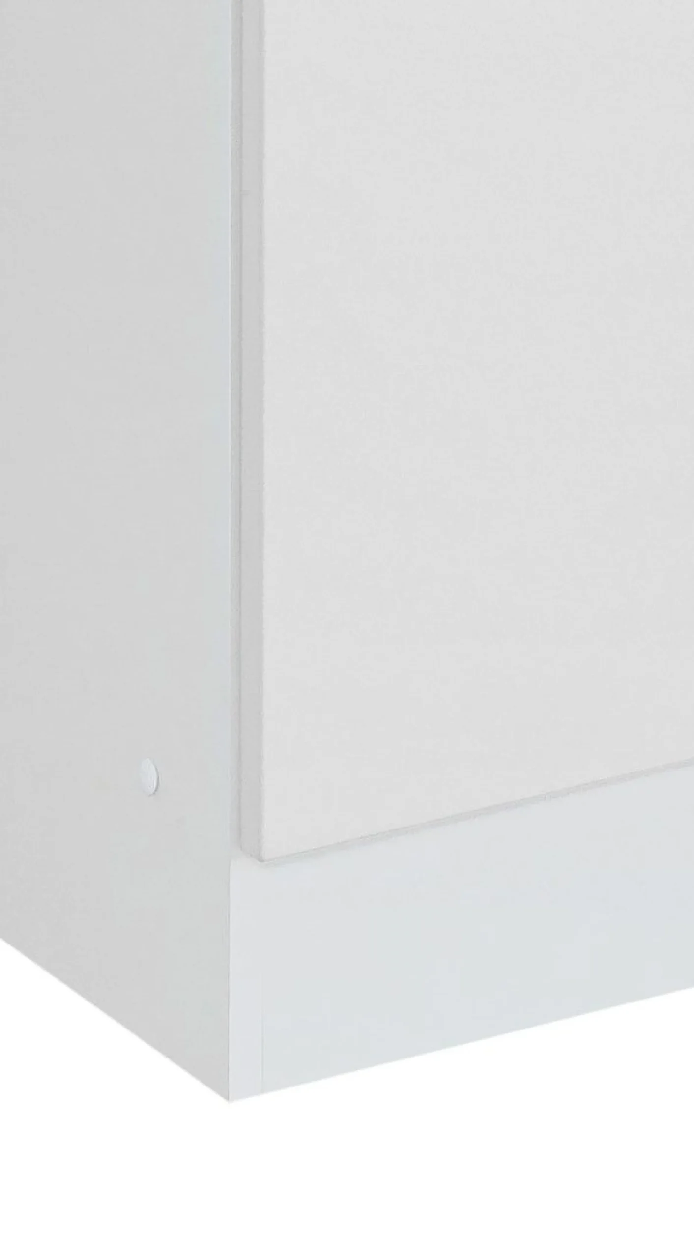 Waschbeckenschrank Ricca 60cm 1 Tür und 3 Schubladen - weiß/hellgrau