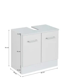 Waschbeckenschrank Ricca 60cm 2 Türen - weiß