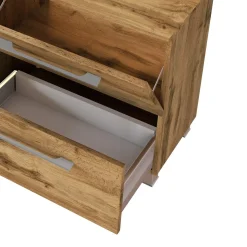 Waschbeckenschrank Sefa 60cm 1 Tür und 1 Schublade - Eiche wotan