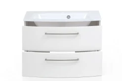 Waschbeckenschrank Stivan 80cm - weiß