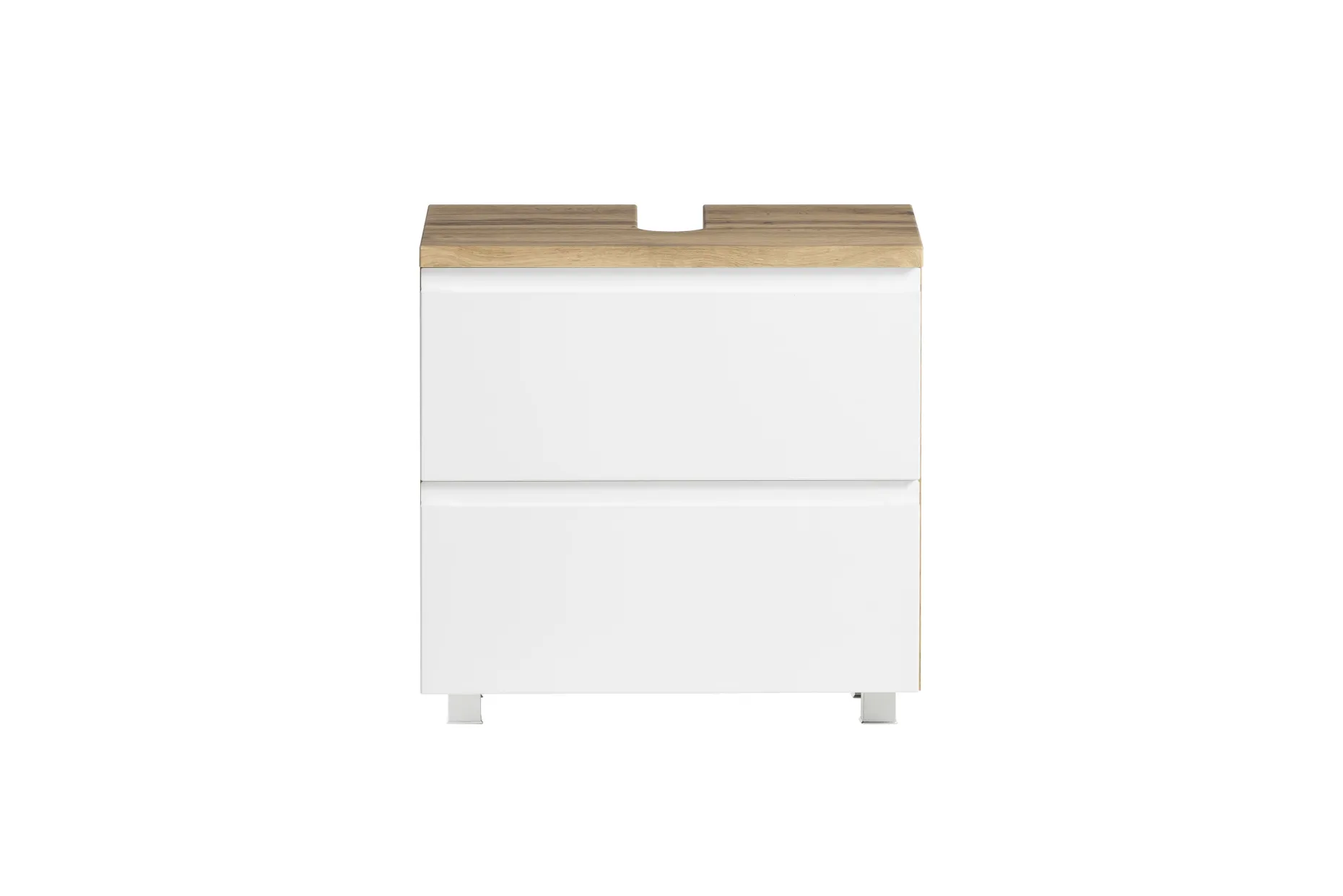 Waschbeckenschrank Varese | 60 x 47 x 56 cm | Wotan Oak / Weiß