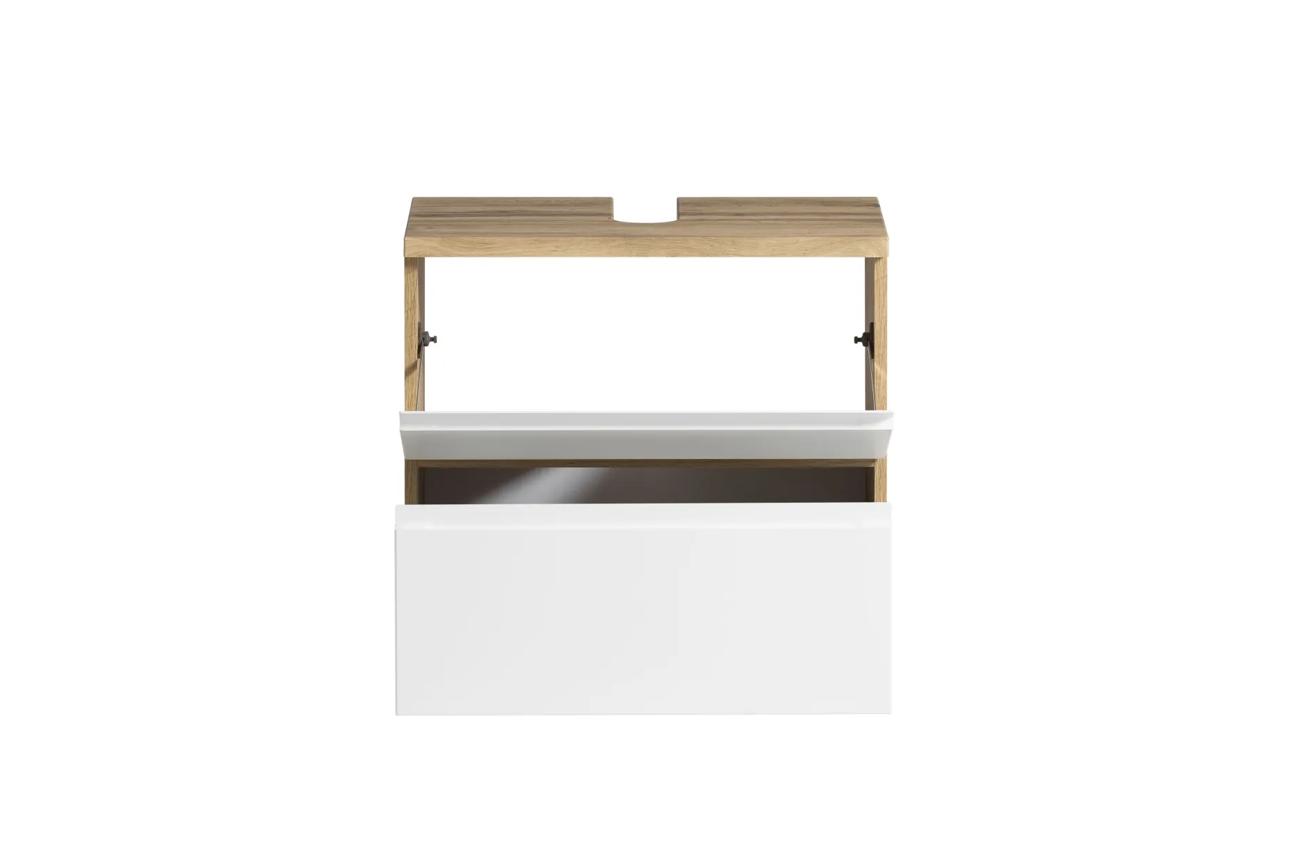 Waschbeckenschrank Varese | 60 x 47 x 56 cm | Wotan Oak / Weiß