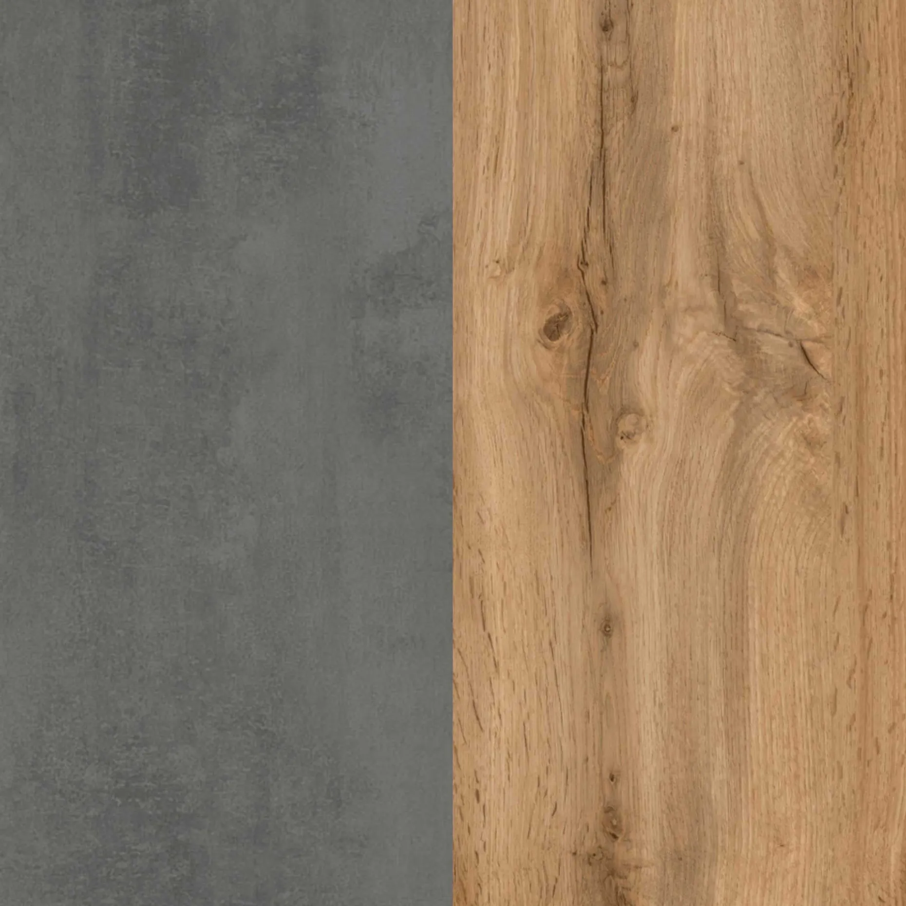 Waschbeckenschrank Varese | 60 x 47 x 56 cm | Wotan Oak / Betonfarbe