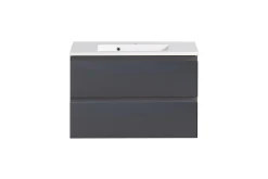 Waschbeckenschrank Varese | 80 x 47 x 56 cm | Wotan Oak / Grey