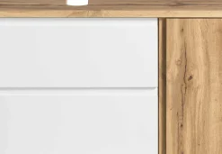 Waschbeckenschrank Varese | 85 x 47 x 56 cm | Wotan Oak / Weiß