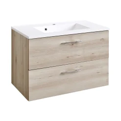 Held Waschbecken-Set Portofino | Waschbecken mit Spüle und Spiegelschrank | Buche-design