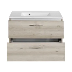 Held Waschbecken-Set Portofino | Waschbecken mit Spüle und Spiegelschrank | Buche-design