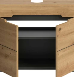 Waschbeckenunterschrank Canu Xonox - basaltgrau, 63x55x34 cm