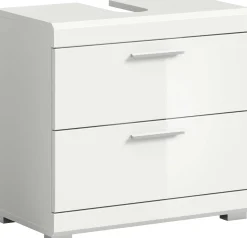 Waschbeckenunterschrank Scout Xonox - Hochglanz Weiß - 60x56x34 cm