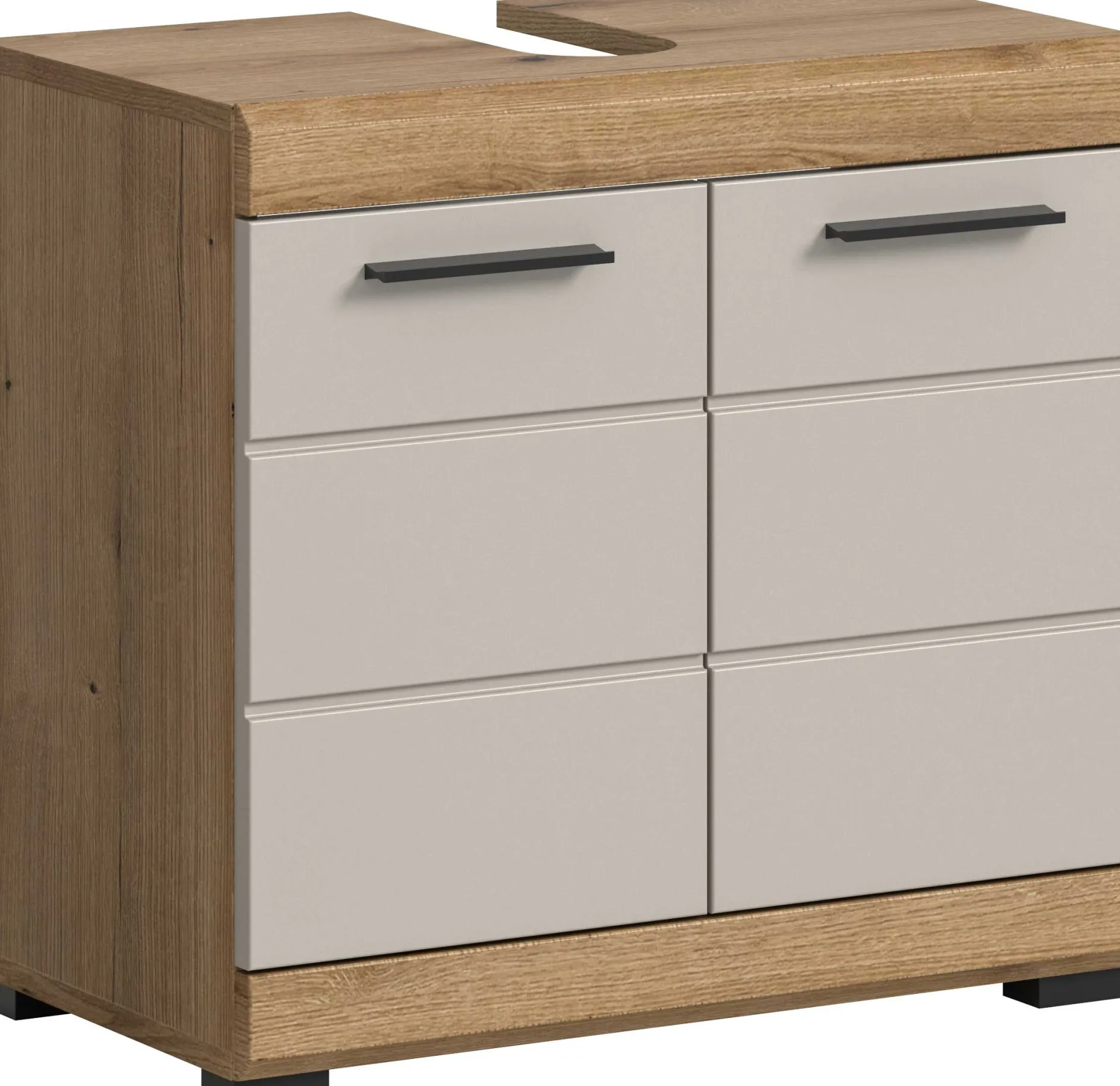 Waschbeckenunterschrank Scout Xonox - Evoak Eiche & Cashmere - 60x56x34 cm
