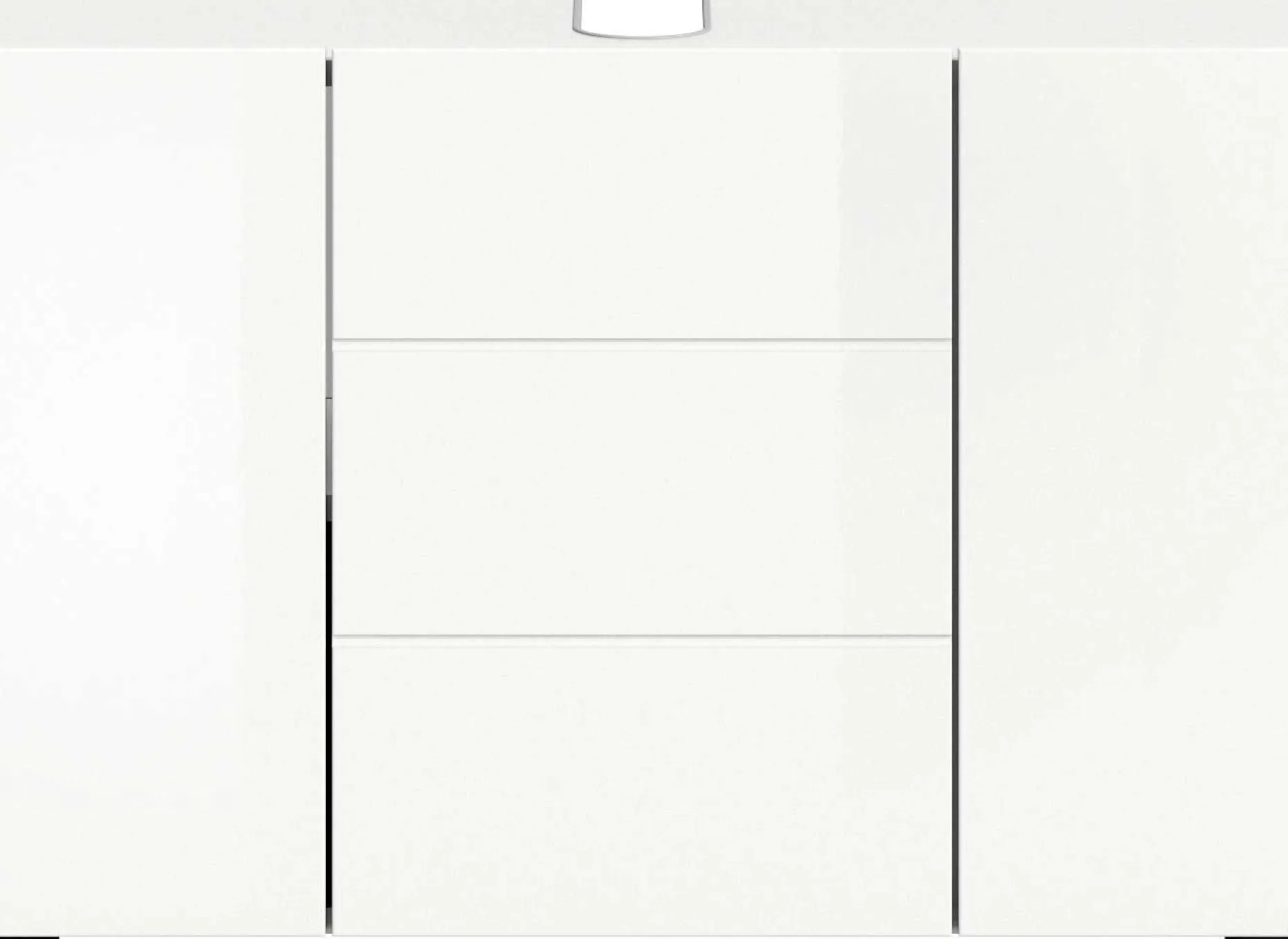 Waschbeckenunterschrank Vira Xonox - Weiß Melamin - 82x56x34 cm