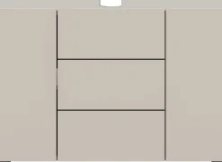 Waschbeckenunterschrank Vira Xonox - Melamin Cashmere - 82x56x34 cm - Schwarz