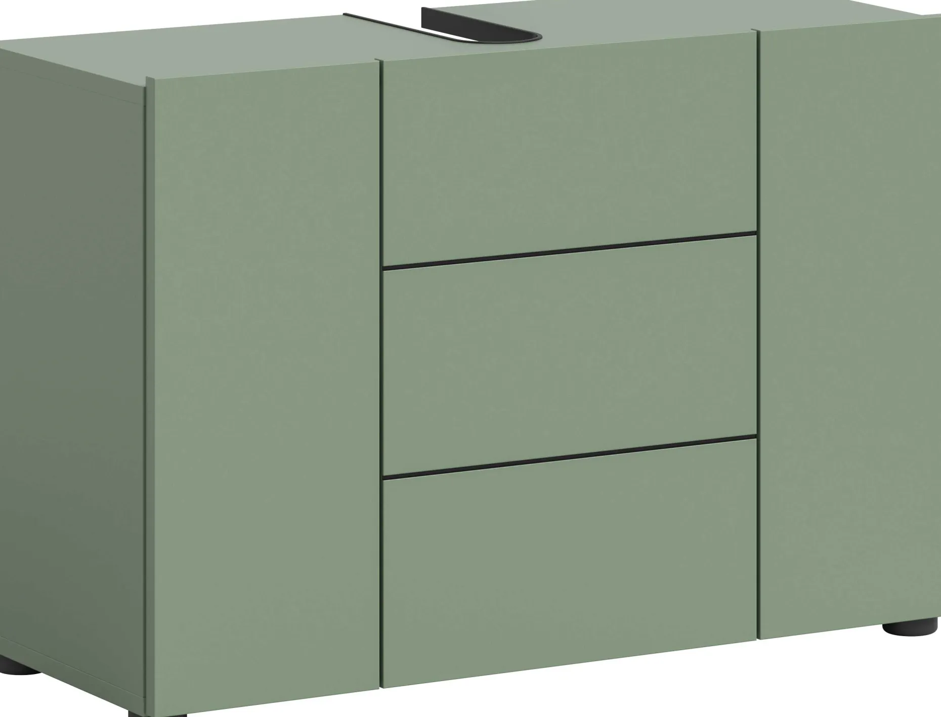 Waschbeckenunterschrank Vira Xonox - Smoke Green - 82x56x34 cm