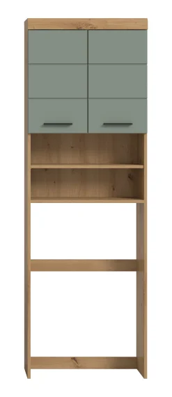 Waschmaschinenaufsatz Scout Xonox - Artisan Eiche & Salbeigrün - 63x191x24 cm