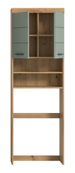 Waschmaschinenaufsatz Scout Xonox - Artisan Eiche & Salbeigrün - 63x191x24 cm