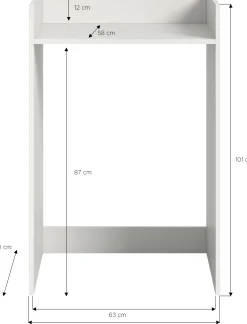 Waschmaschinenschrank Free Xonox - Weiß - 60x101x60 cm