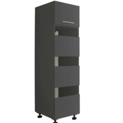 Waschmaschinenschrank-Kombination Laundreezy | 168 x 68 x 200 cm | Anthrazit