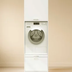 Waschmaschinenschrank Linea - 66x67x200cm - 1 Tür und 1 Schublade - weiß