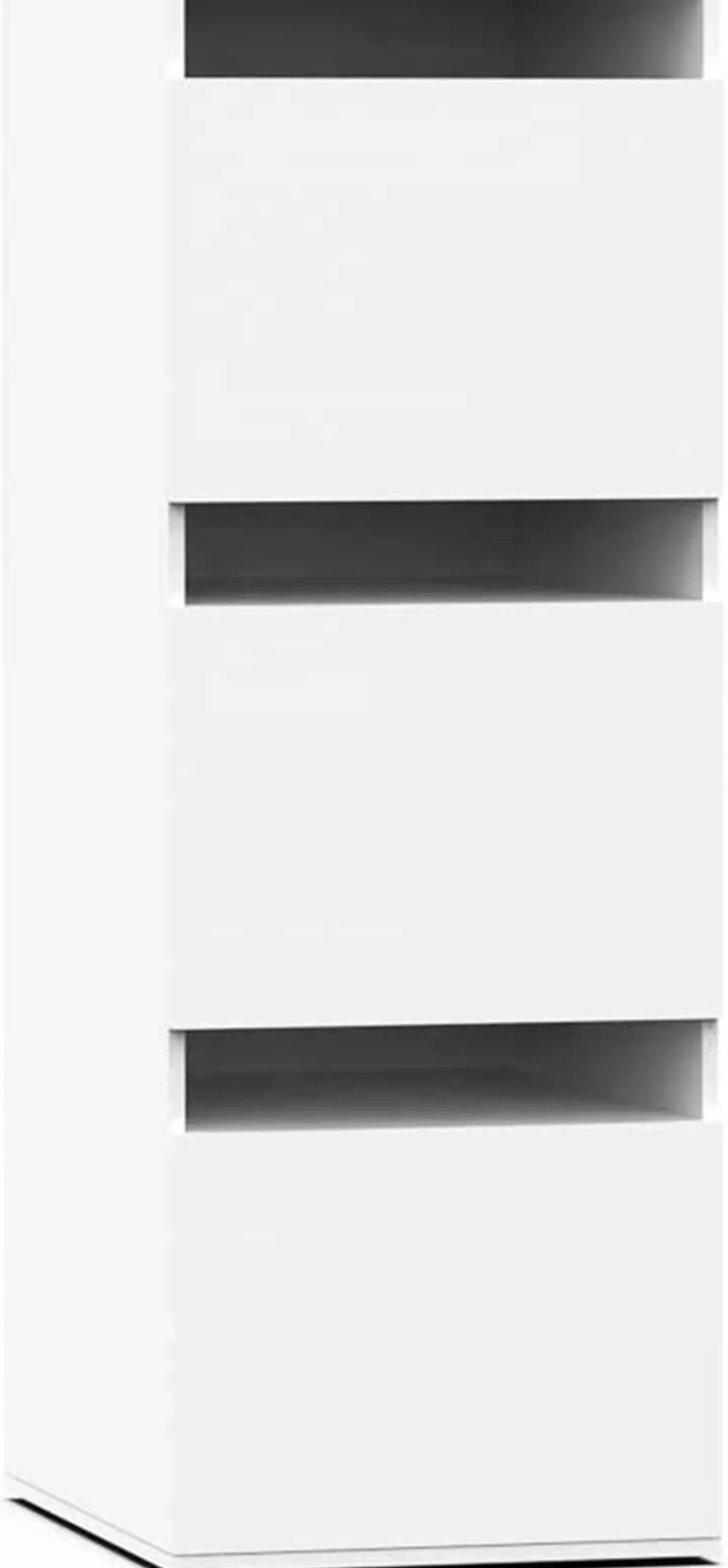 Waschmaschinenschrank Linea - 50x67x142cm - 3 Türen - weiß