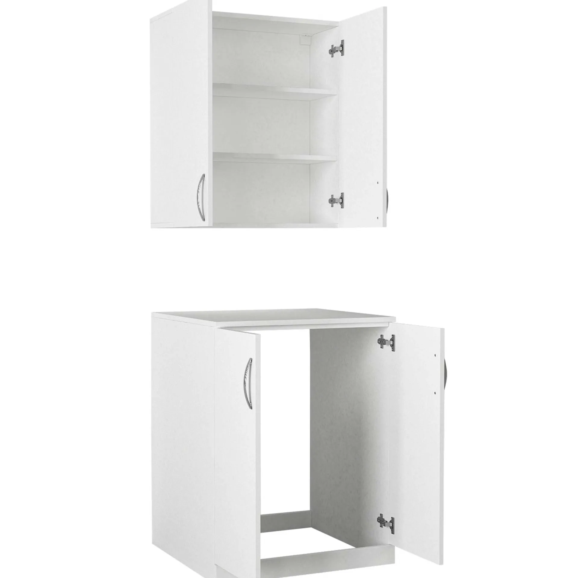 Emob Waschmaschinenschränke Benito - 70x27x80cm und 70x67x90cm -
