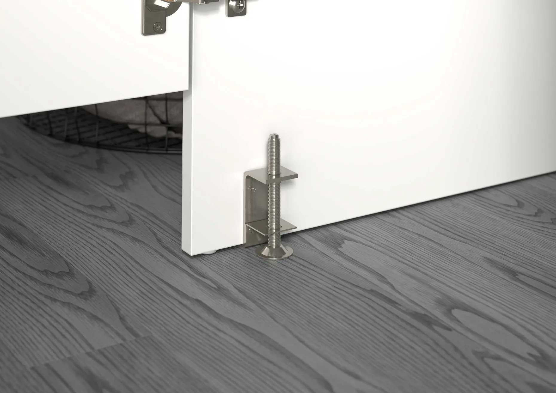 Waschmaschinenunterschrank Free Xonox - Weiß Holzoptik - 66x195x68 cm