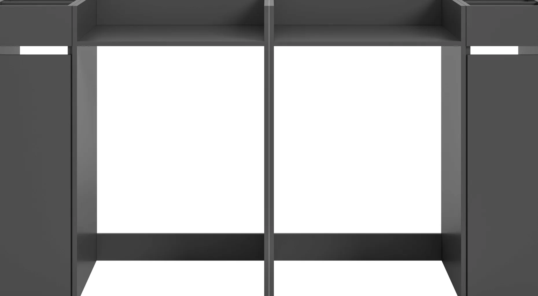 Waschmaschinenverkleidung Free Xonox - Anthrazit - 190x101x60 cm