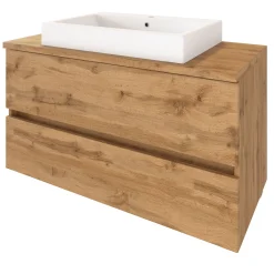 Held Waschtisch-Set Pienza | Spiegelschrank, Waschtischunterschrank | Wotan Oak Design