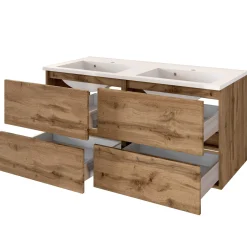 Waschtischunterschrank Brama 120cm 4 Schubladen - wotan eiche
