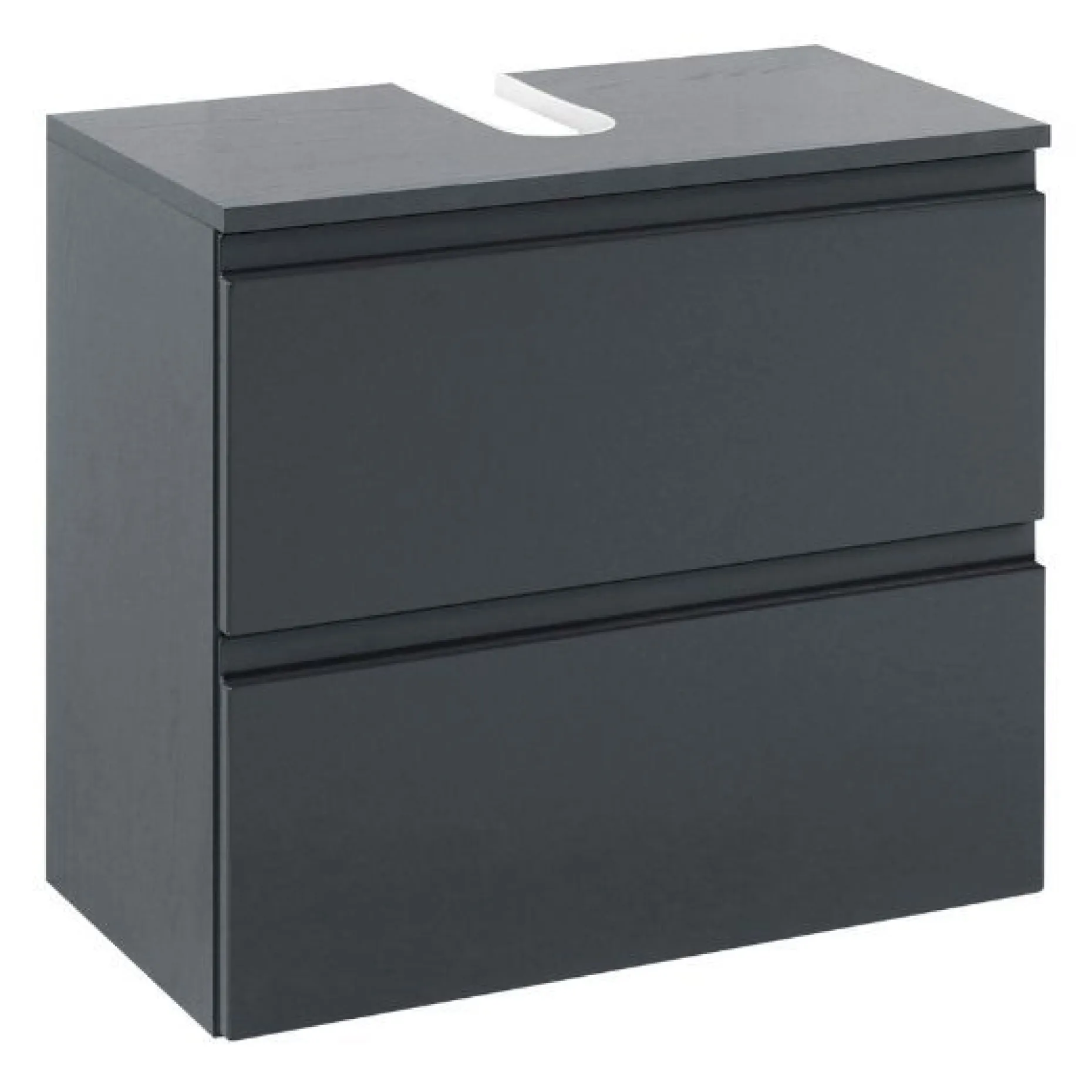 Waschtischunterschrank Cardiff | 60 x 35 x 53 cm | Grau