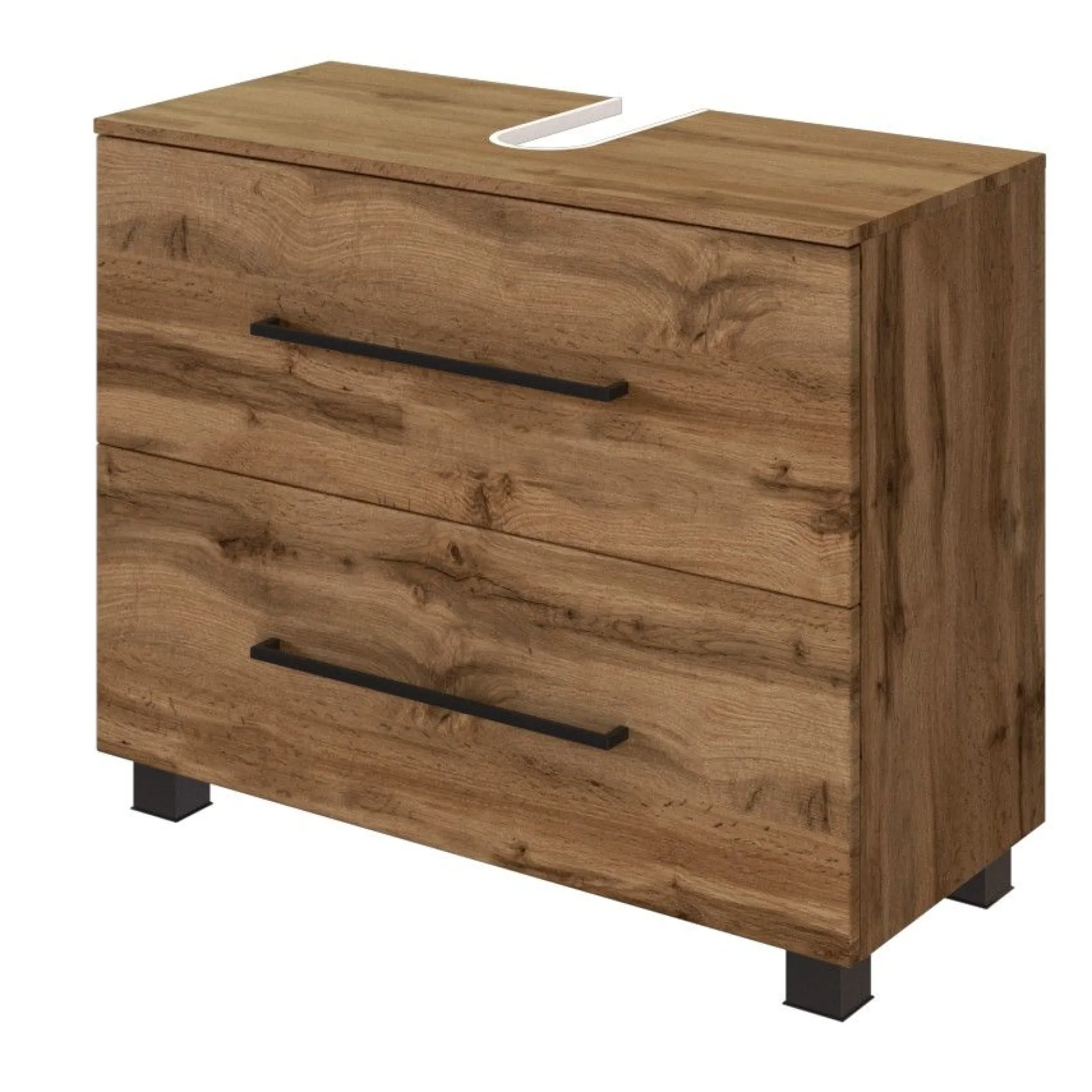 Waschtischunterschrank Dusan 70cm mit 1 Schublade und 1 Tür - Eiche wotan