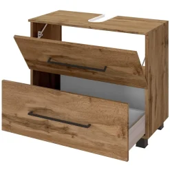 Waschtischunterschrank Dusan 70cm mit 1 Schublade und 1 Tür - Eiche wotan