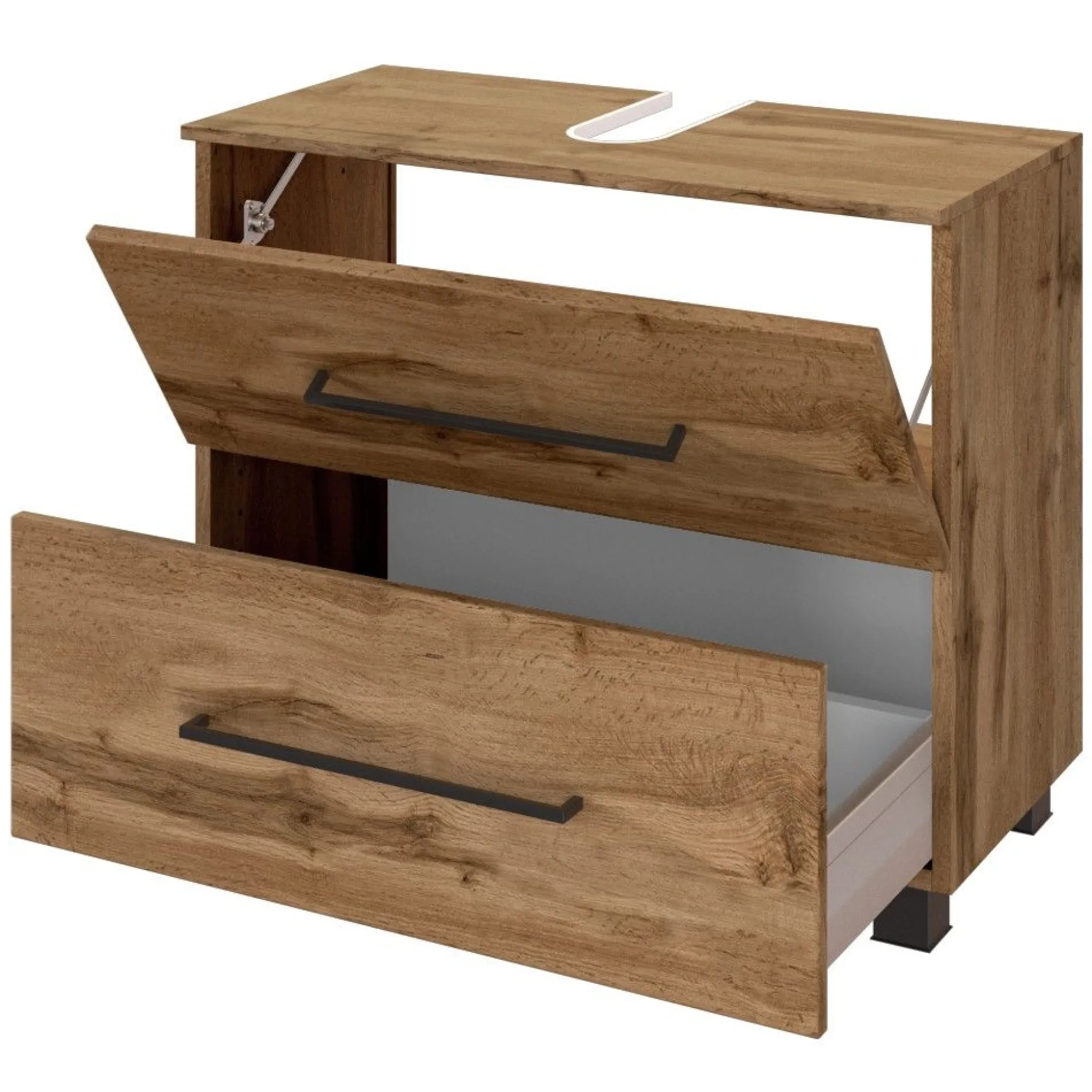 Waschtischunterschrank Dusan 70cm mit 1 Schublade und 1 Tür - Eiche wotan