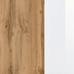 Waschtischunterschrank Helina 80cm mit 2 Schubladen - Eiche/Weiß