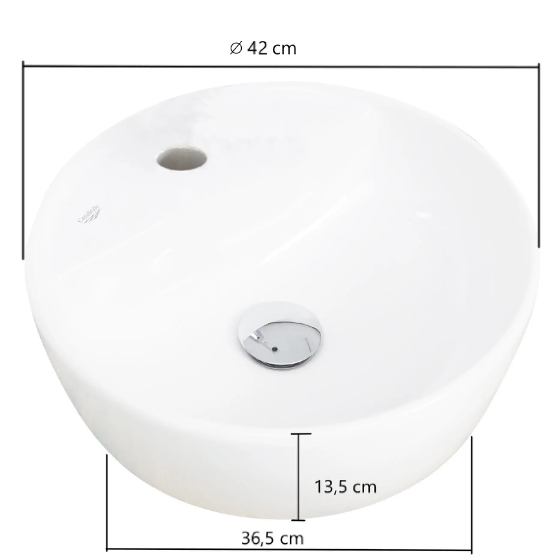 Waschtischunterschrank Karan 101cm mit Waschbecken und 1 Schublade - anthrazit/eiche