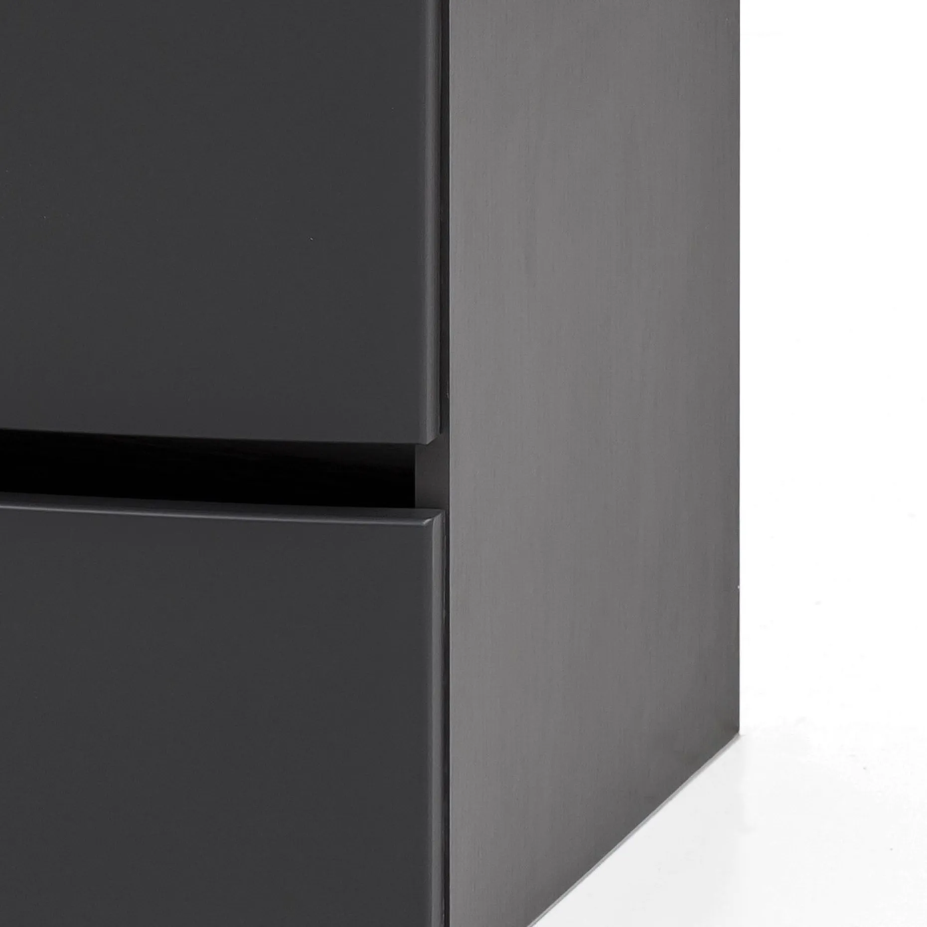 Waschtischunterschrank Kornel 80cm grau Waschtisch - graphitgrau