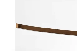 Waschtischunterschrank Kornel 80cm grau Waschbecken - Eiche/mattweiß